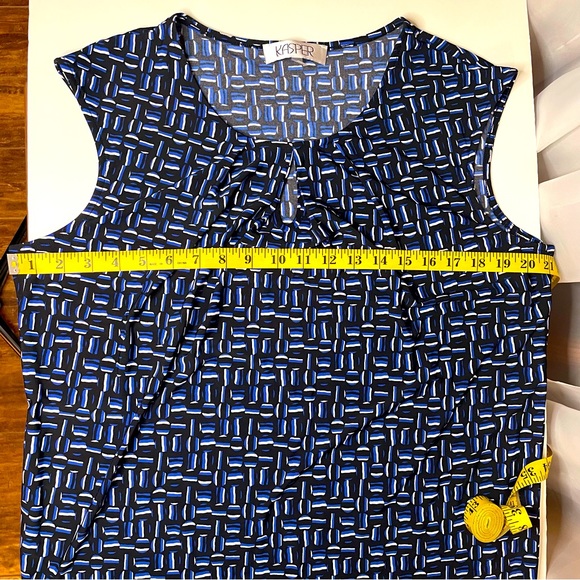 Itm 0021 Kasper sleeveless top size LG - Picture 6 of 6